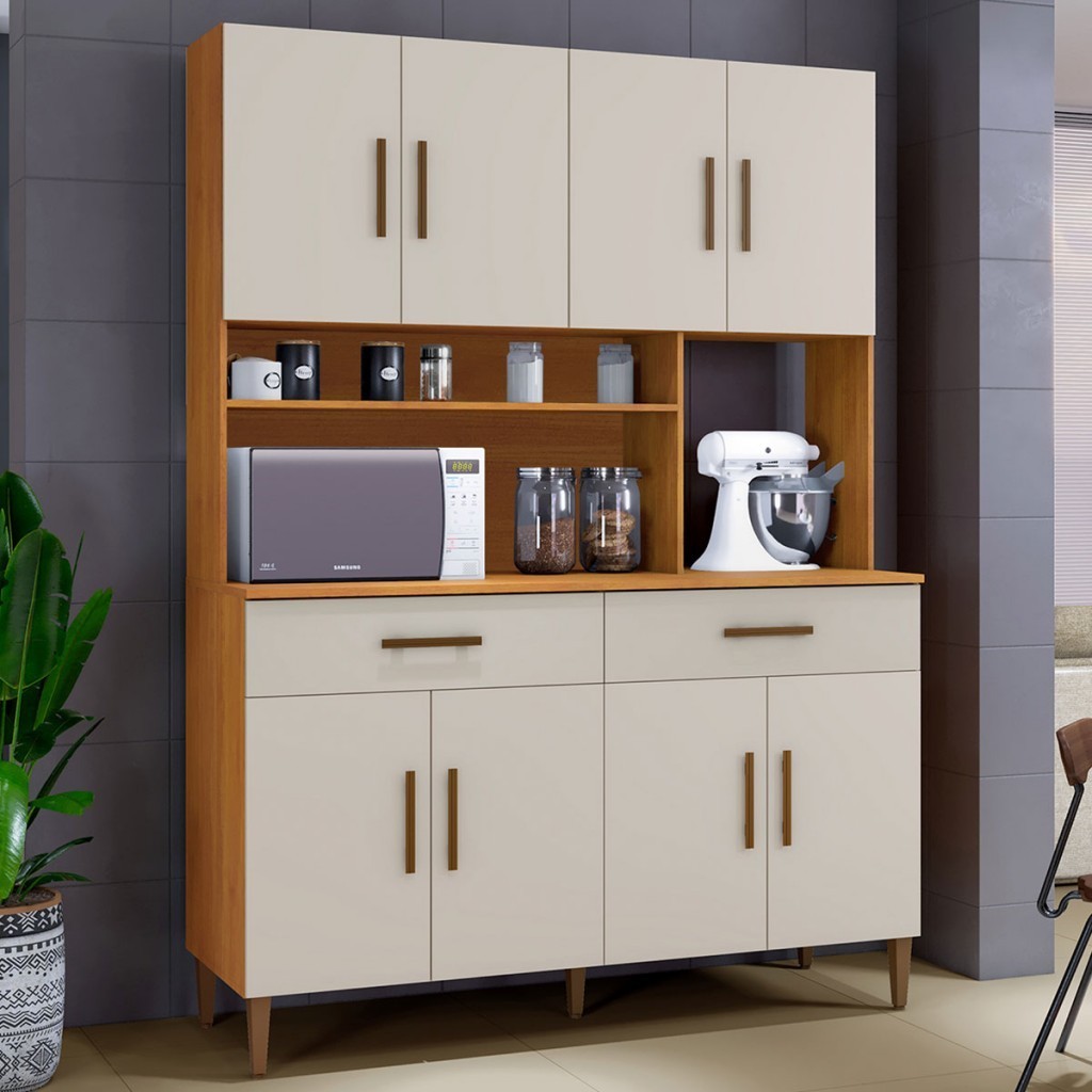 Cozinha Compacta Fortaleza 8 Portas 2 Gavetas