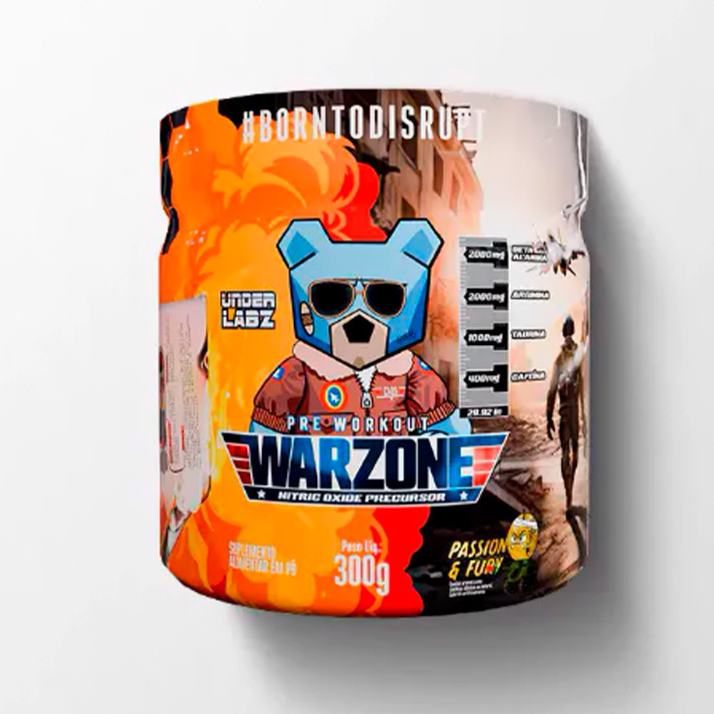 Pré Treino Warzone 300g Passion Fury Under Labz