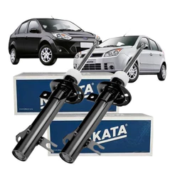 Par de Amortecedor Dianteiro Nakata + Ford Fiesta 2002 Á 2014 Zetec Rocam
