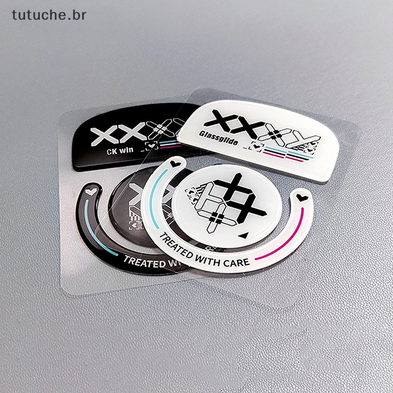 TU Vidro Glide Pés Almofadas Mouse Adesivo Para G Pro X Superlight Bordas Curvas Arredondadas BR