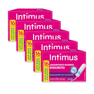 Kit 5 - Absorvente Interno Intimus® Discreto Mini 16 Un em Oferta na Shopee