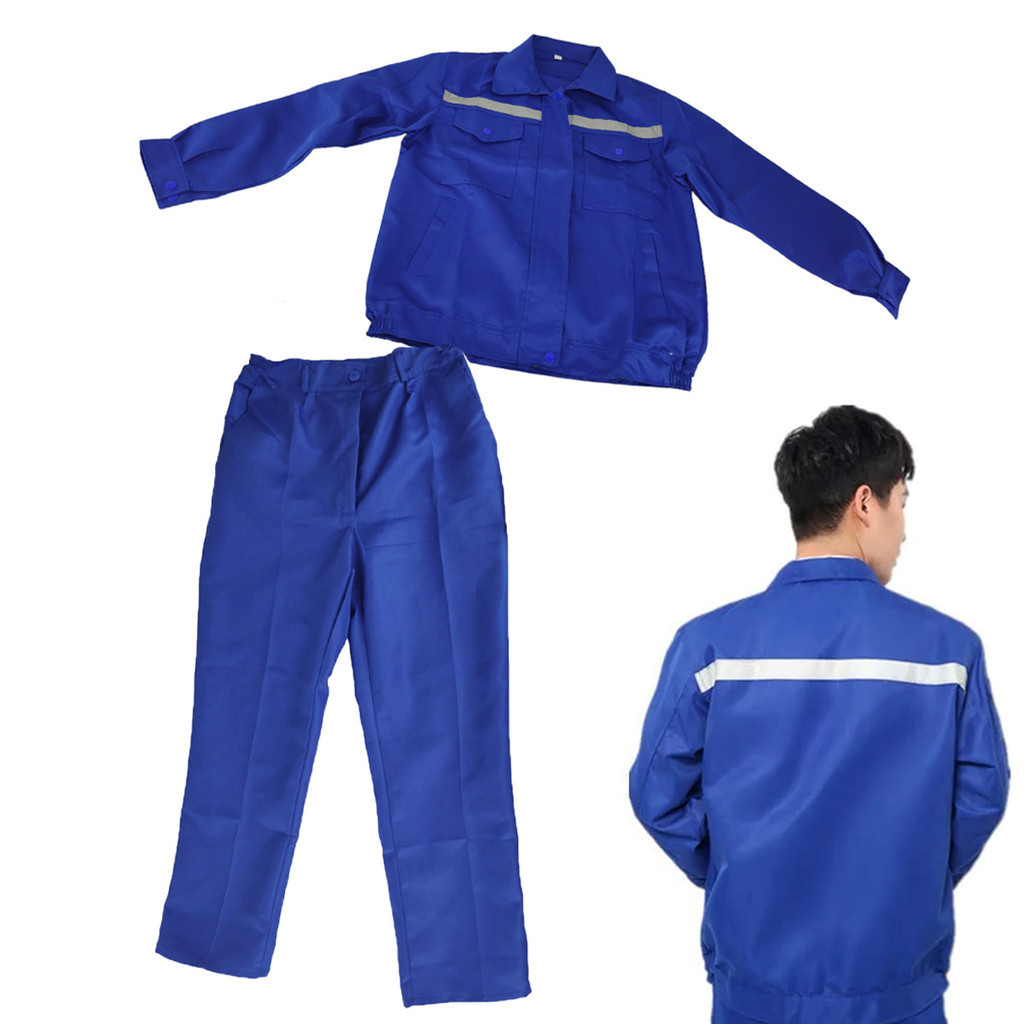 Conjunto Uniforme Profissional EPI Equipamento Trabalho Segurança Faixa Refletiva Anti Acidente Mecanico Construçao Civil Operario Obra Prestador Serviço