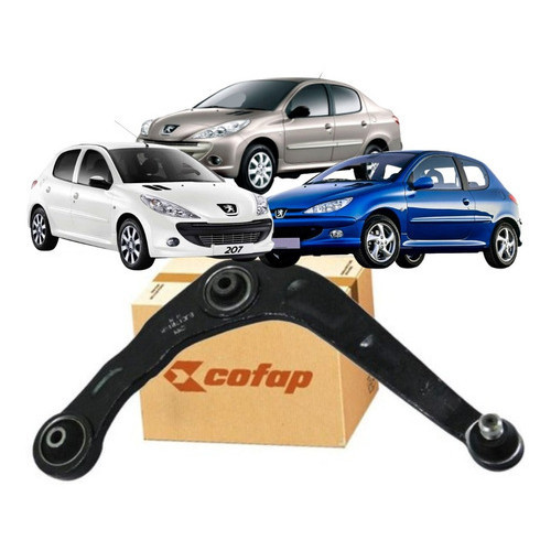 Bandeja Lado Direito Com Bucha e Pivo Original Cofap Peugeot 207 2009 a 2015 206 2000 a 2010 em Oferta na Shopee