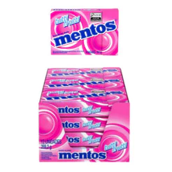 Drops Mentos Tutti Frutti Van Melle Com 12 Unidades De 24,1g
