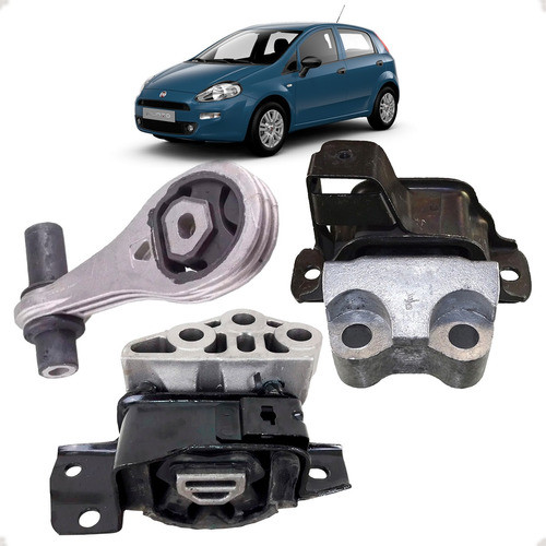 Kit Coxim Calco Motor Cambio Fiat Punto 1.4 8v 2008 2009 10
