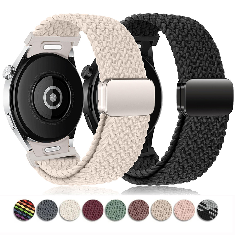 Pulseira de Nylon para Samsung Galaxy Watch 7 6 5 4 44mm 40mm 6 Classic 47mm 43mm 5 Pro 45mm FE