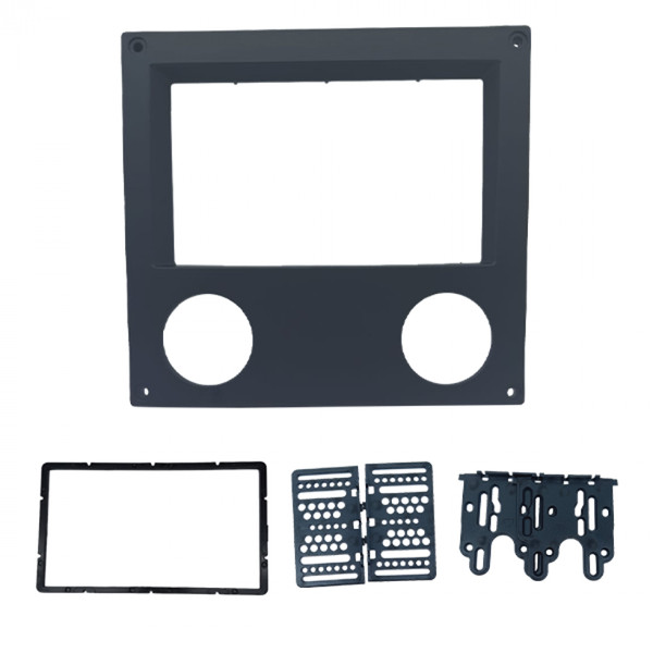 Moldura 2 Din Scania 112/142 Painel Reto - Preta em Oferta na Shopee