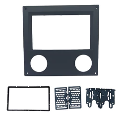 Moldura 2 Din Scania 112/142 Painel Reto - Preta
