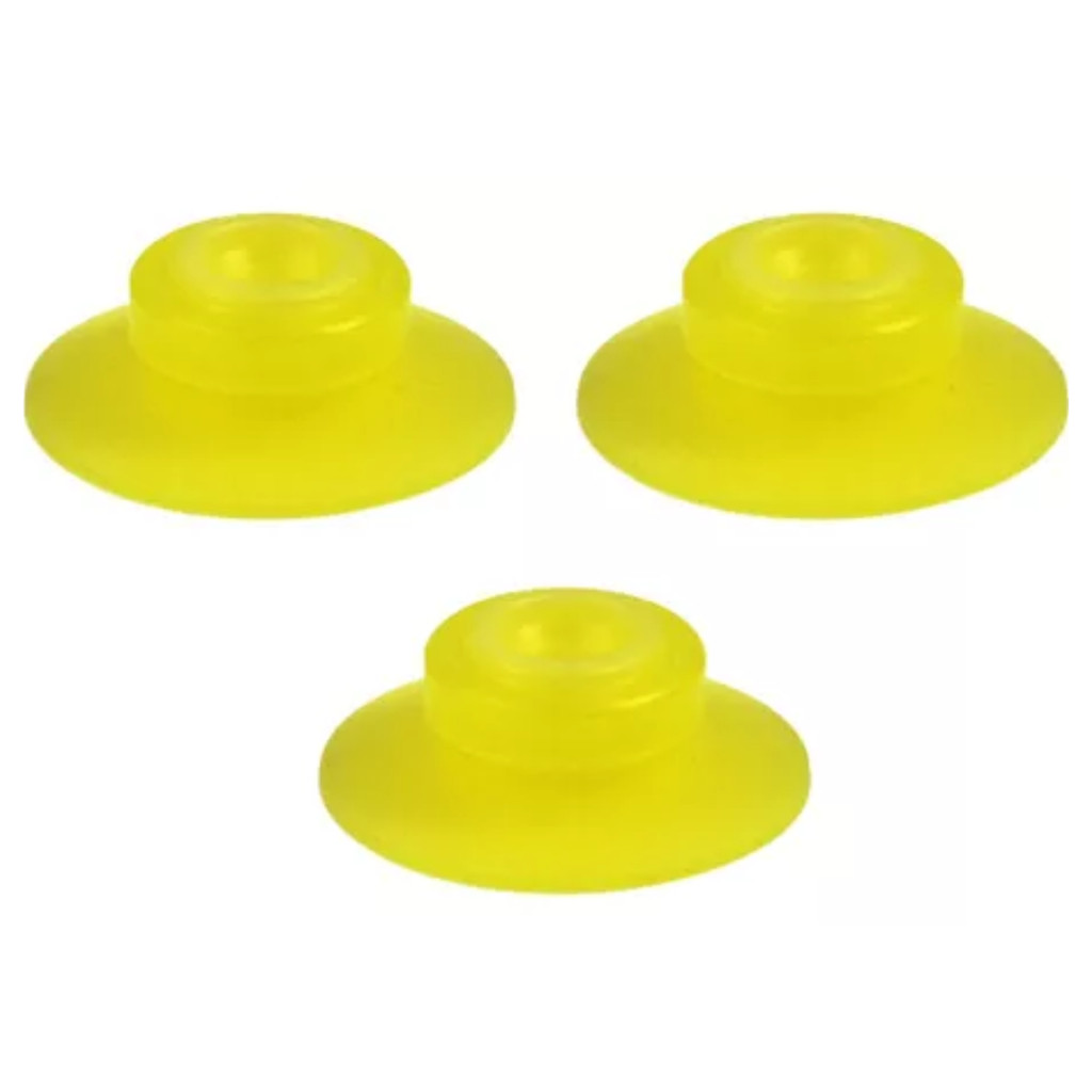 Kit Com 3 Válvula Média Amarela Para Bisnaga Fifo Original