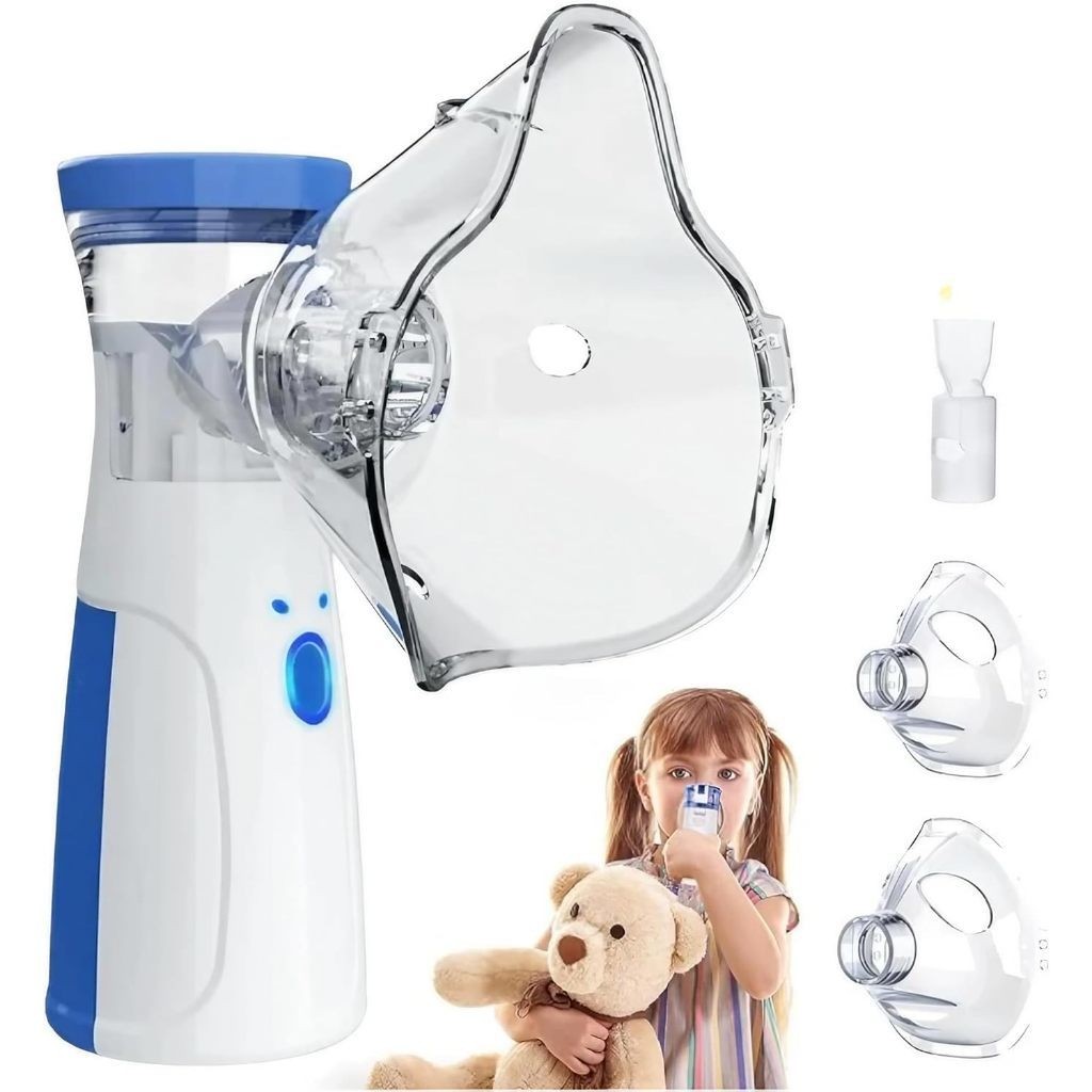 AIQUE Nebulizador Portátil Mini Inalador Silencioso Ultra-sônico Automático para Adultos e...