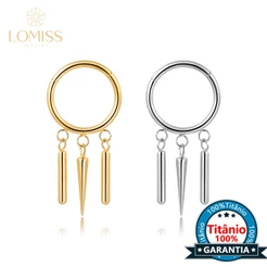 Piercing Argola Titânio Helix Septril Rook Conch Segmento Articulado Com Pingentes
