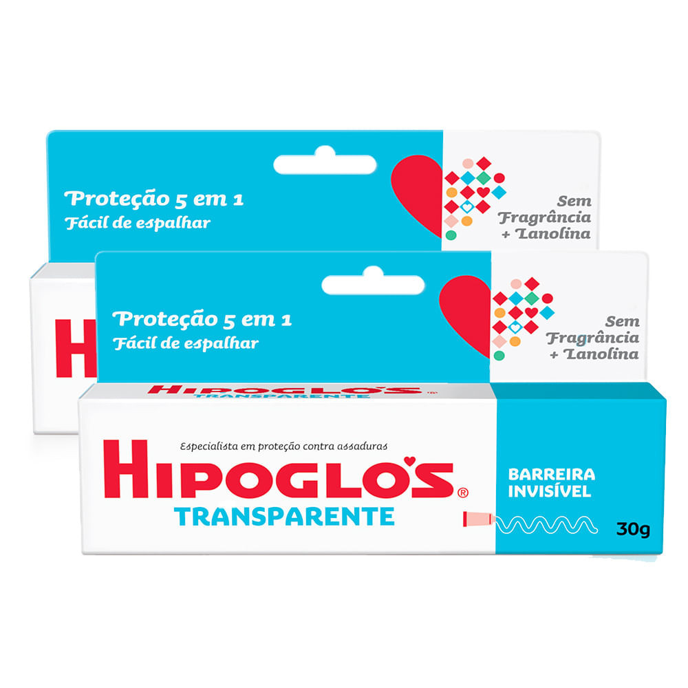 Kit 2 Hipoglós Transparente Pomada Contra Assadura 30g - Health