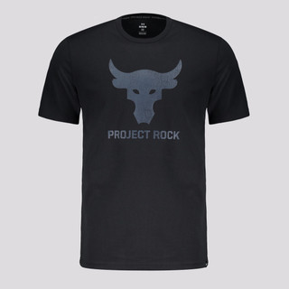 Camiseta Under Armour Project Rock Playoff Preta em Oferta na Shopee