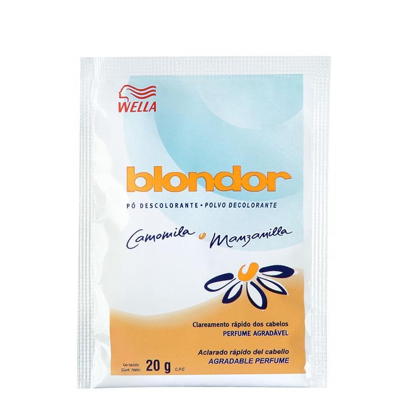Descolorante em Pó Blondor Clareador Sachê Individual 20g em Oferta na Shopee