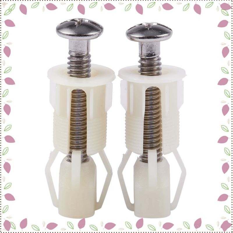 [BRM8] 2 Peças De Parafusos De Plástico Para Assento De Vaso Sanitário DIY , Ferramentas De Reparo De Dobradiças Assento