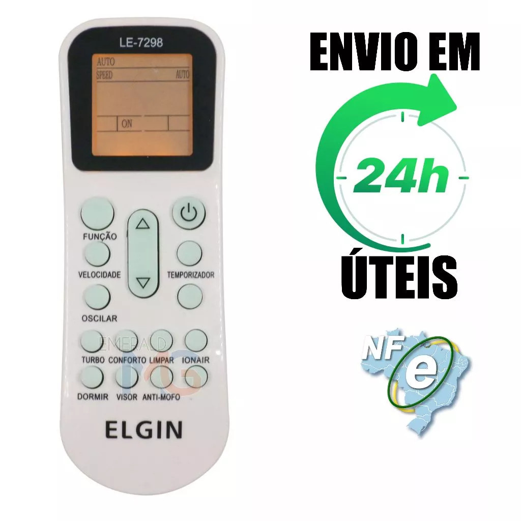 Controle Remoto Para Ar Condicionado Split Elgin Ykr-k/001e em Oferta na Shopee