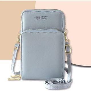Bolsa transversal feminina moda feminina trabalho social porta celular com 2 divisorias