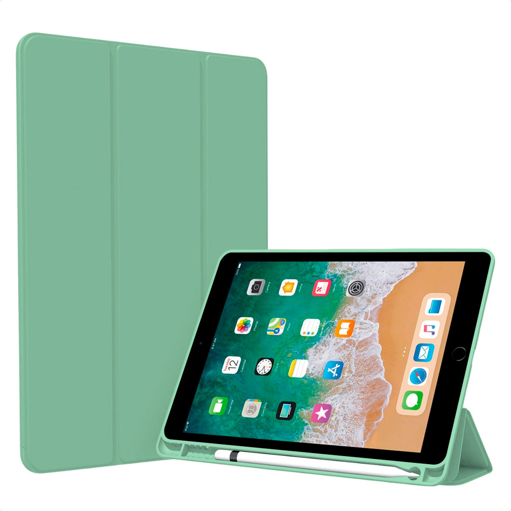 Capa iPad 6 iPad 5 9.7  Polegadas Smart Suporte Pencil