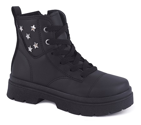 Coturno Infantil Feminino Worldcolors Music Colors - Preto