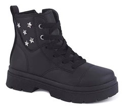 Coturno Infantil Feminino Worldcolors Music Colors - Preto