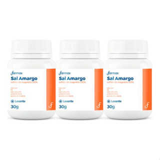 Sal Amargo 30g Em Pó Farmax P/ Limpeza Intestinal Kit C/3 Un em Oferta na Shopee