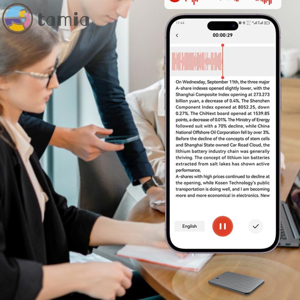 [Tania.br] Gravador De Voz AI APP Controle Áudio ChatGPT Transcrição E Resumo - detalhe