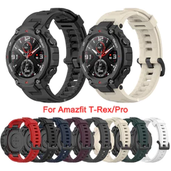 Pulseiras De Substituição De Pulseira De Silicone Para Huami Amazfit T-Rex Pro