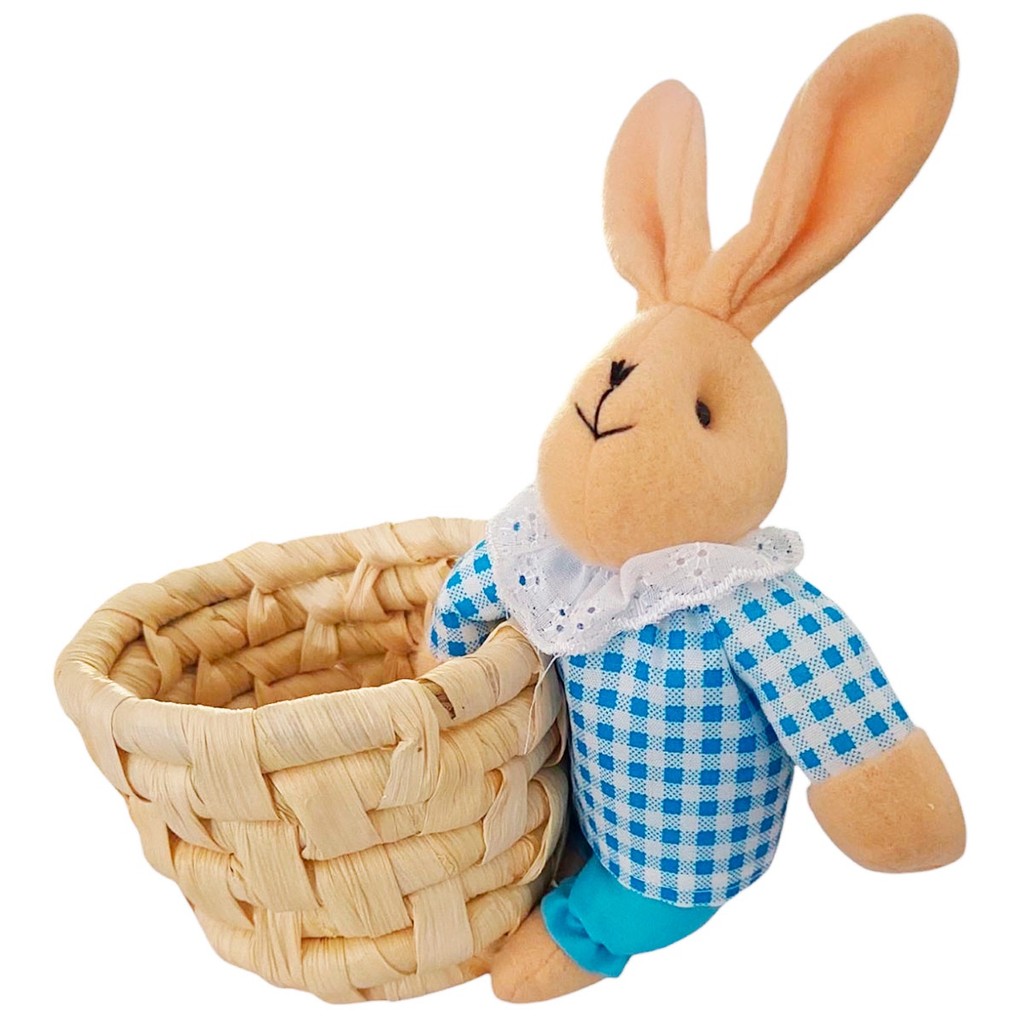 Cesta Coelho Pelucia Para Colocar Ovos Pascoa Multiuso em Oferta na Shopee