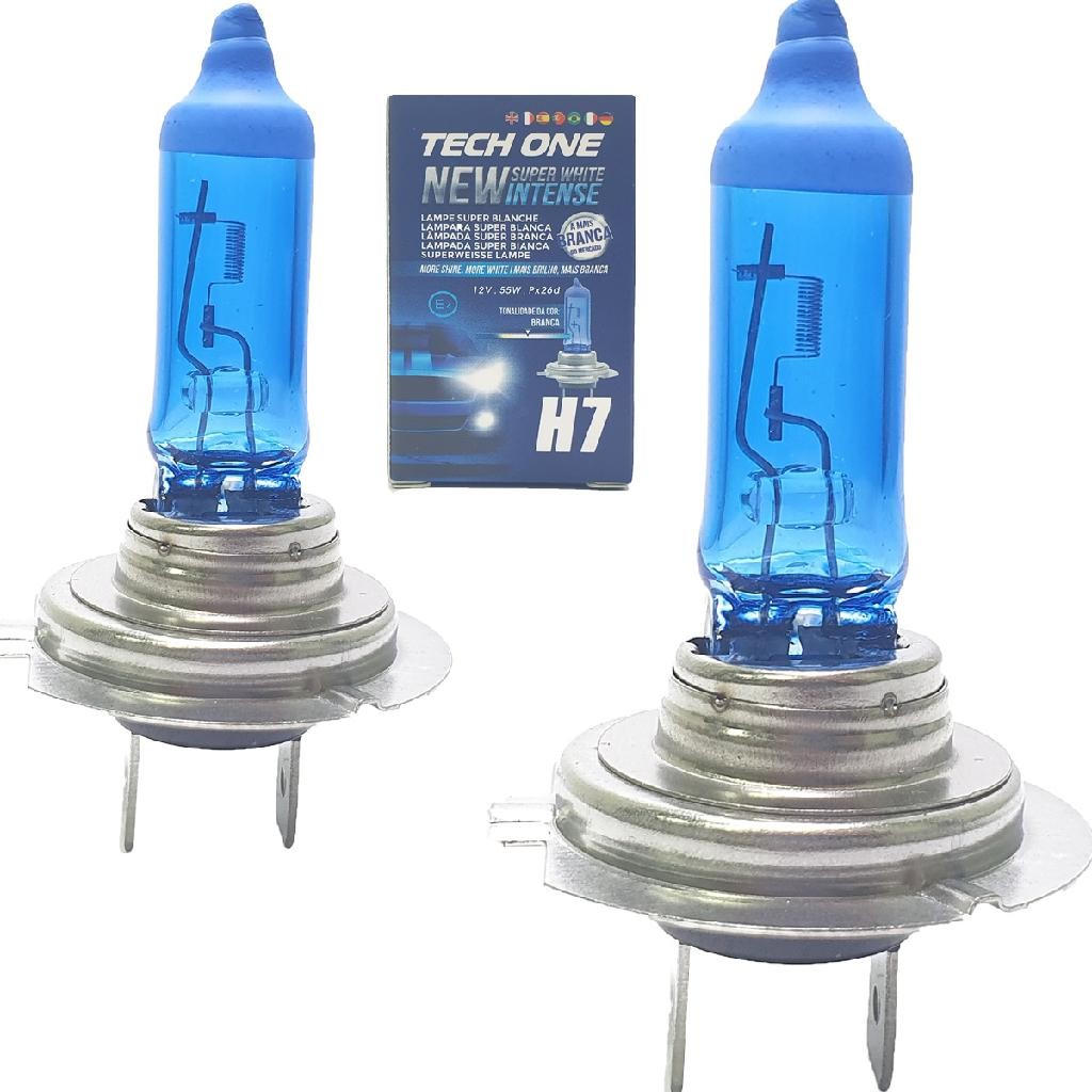 Kit com 2 Lampadas H7 Halogenas Original para Carro Automotiva 12v 8500K em Oferta na Shopee
