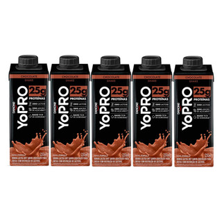 Kit 5 YoPRO Bebida Láctea UHT Chocolate 25g de proteínas 250ml em Oferta na Shopee