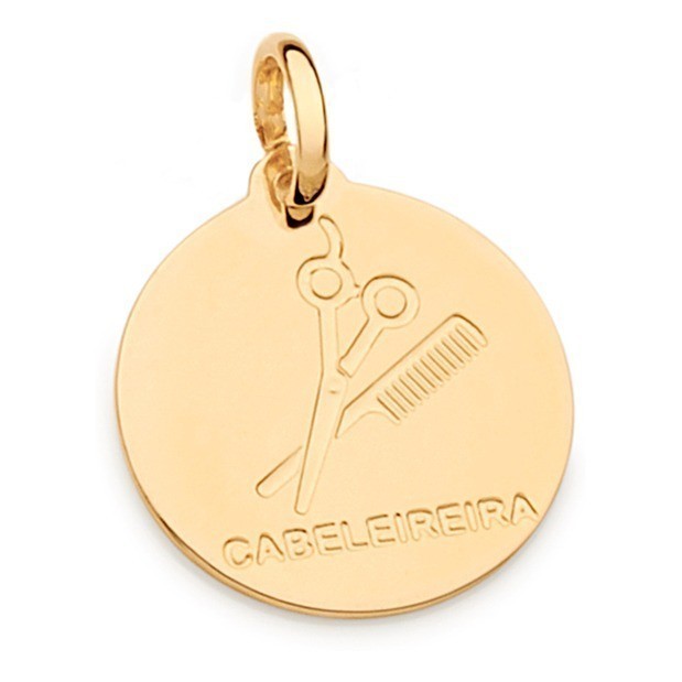Pingente Símbolo Profissão Cabelereira Rommanel 542326 em Oferta na Shopee
