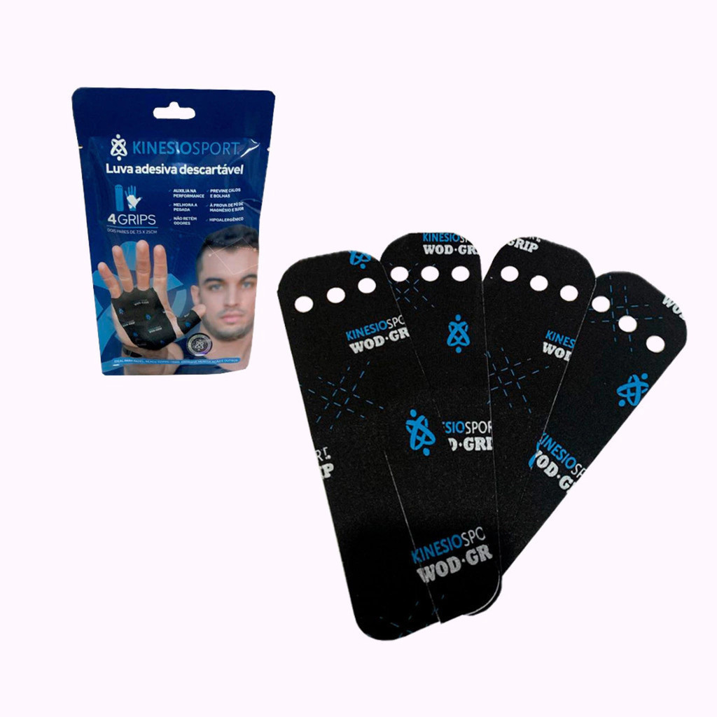 Wod Grip Kinesiosport 4 Tiras 7,5 Cm X 25 cm