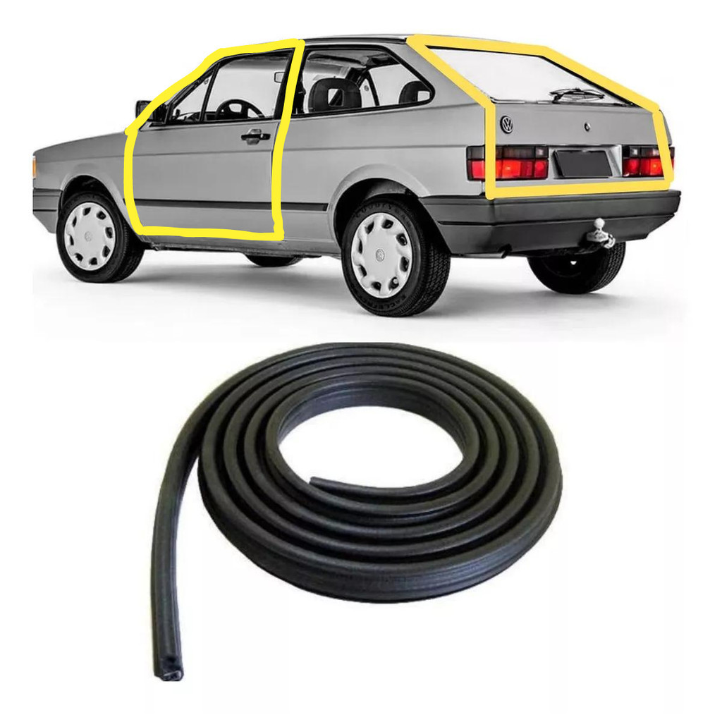 KIT Borrachas Vedação 2 Portas e 1 Porta Malas Gol Parati Voyage G1 Quadrado Gol GTS GTI Quadrado em Oferta na Shopee