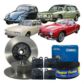 Jogo Disco Pastilha Freio Dianteira Brasilia Fusca Variant em Oferta na Shopee