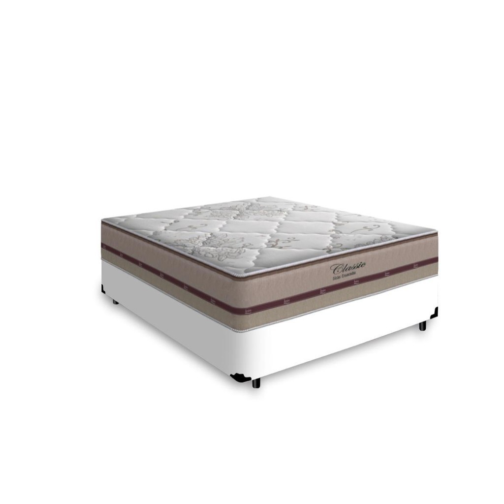 Cama Box com Colchão de Molas Ensacadas Anjos Classic Viúva 128cm em Oferta na Shopee