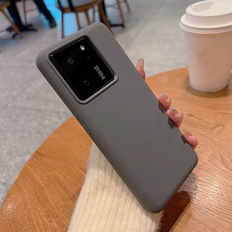 Para Xiaomi POCO F6 Pro F5 Mi 13T 14 Redmi Nota 13 Capa Traseira De Silicone Líquido Macio À Prova De Choque