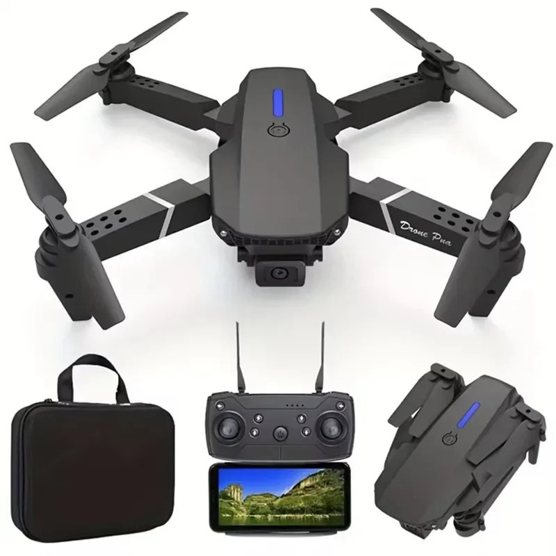 Drone E88 Pro Com Camera Dupla e WIfi + Case