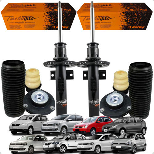 Par 2 Amortecedor Dianteiro + Kit Batente Fox Spacefox Polo em Oferta na Shopee