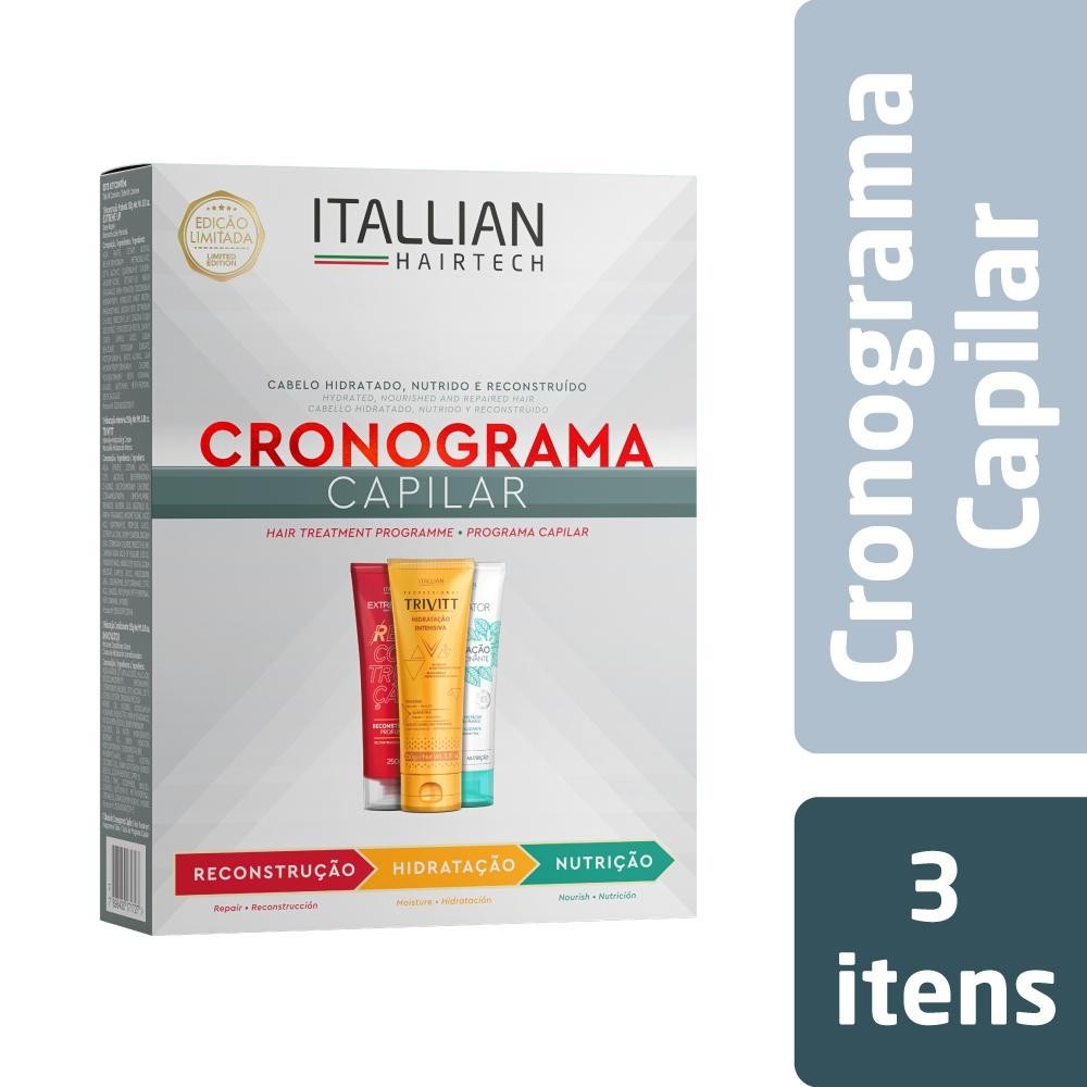 Kit Itallian Cronograma Capilar Trivitt Extreme-Up Innovator em Oferta na Shopee