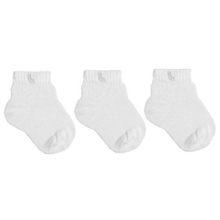 Kit 3 Pares Meia Cano Médio Lupo Baby - Branco em Oferta na Shopee