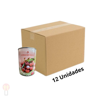 Kit C/ 12 Conserva de Lichia em Caldas 567g Taichi em Oferta na Shopee