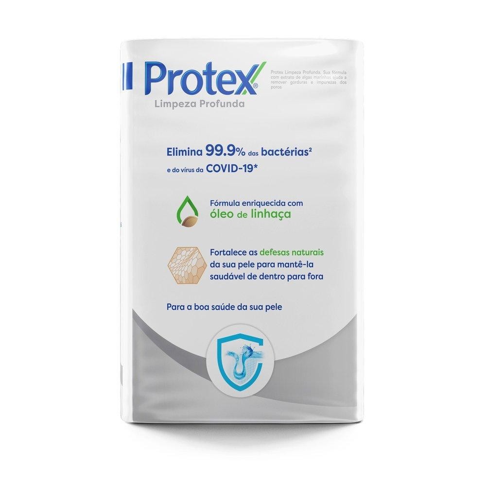 Detalhes do Sabonete em Barra Antibacteriano Protex Limpeza Profunda 8un de 85g Leve Mais Pague Menos