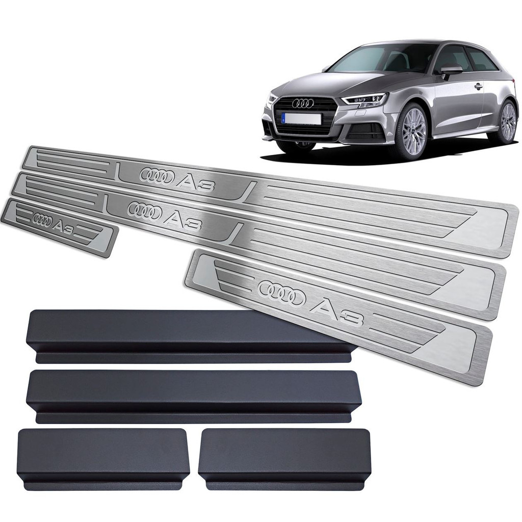 Soleira de Porta Audi A3 2017 até 2021 - Aço Inox em Oferta na Shopee