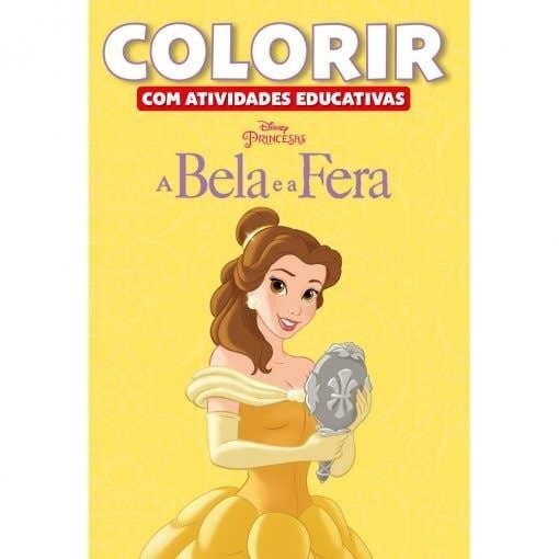 Colorir Atividades Educativas Disney - A Bela e a Fera em Oferta na Shopee