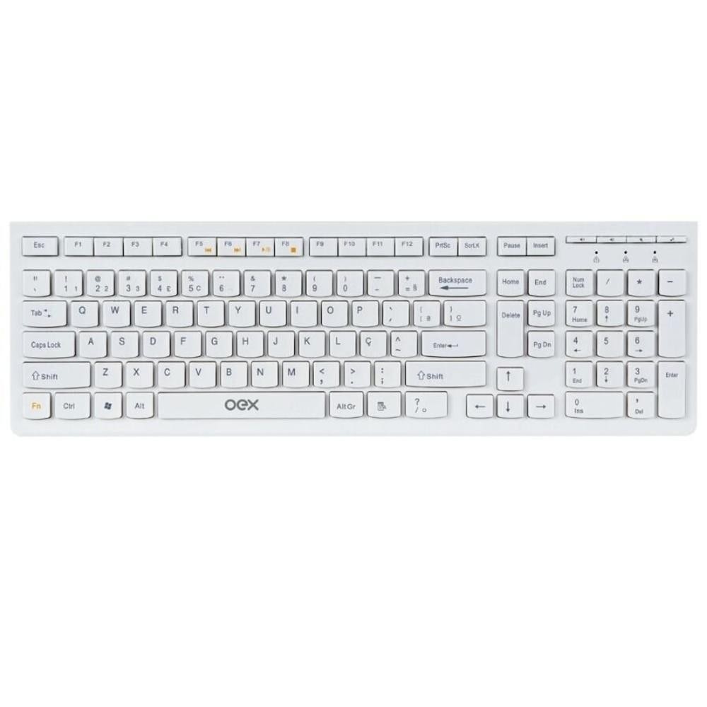 TECLADO USB FLAT TC300 BRANCO OEX