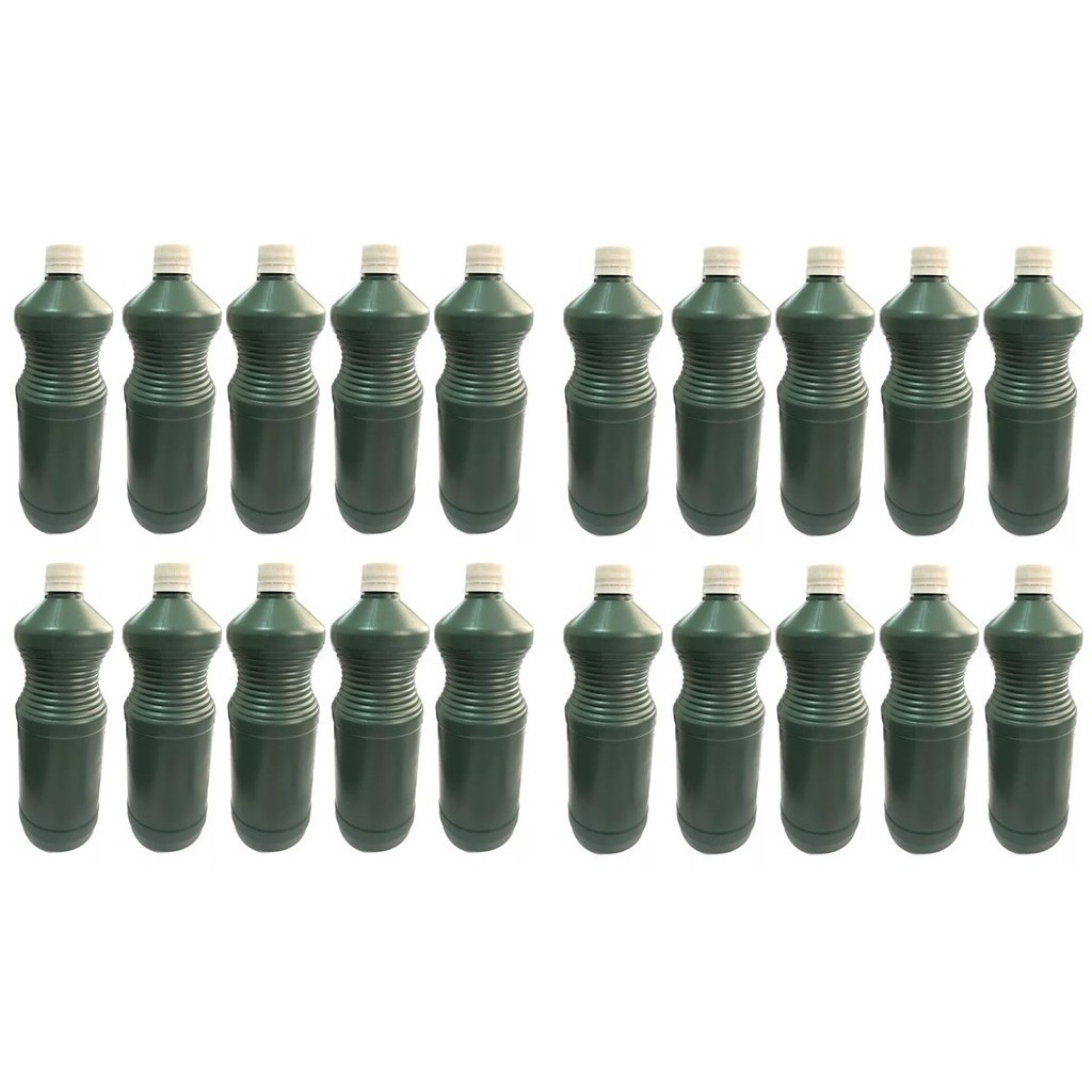 Kit 20x Embalagem de 1LT Para Limpeza Verde com Tampa