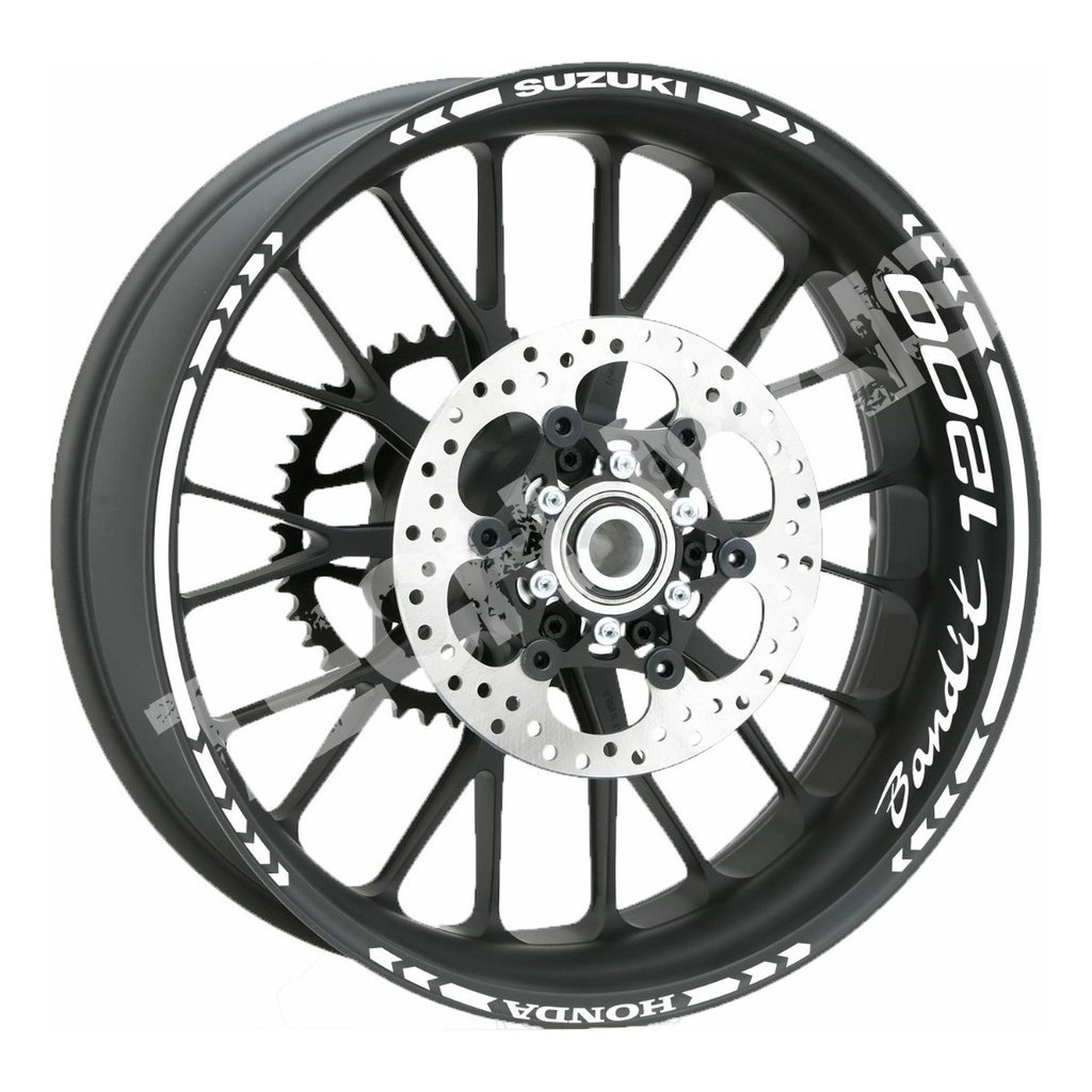 Kit Adesivo Refletivo De Rodas Friso Moto Suzuki Bandit 1200 refletivo