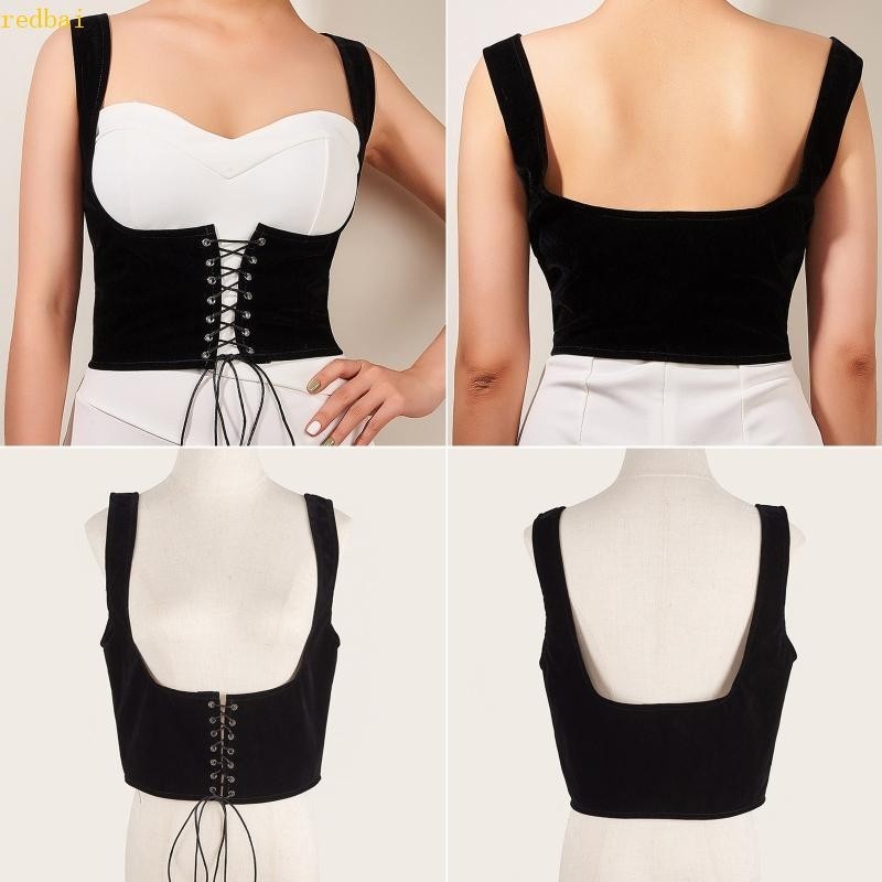 redbai Teens Elegant Lift Up Underbust Corset Corpete Correia Ajustável em Oferta na Shopee