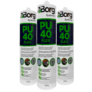 Adesivo De Silicone PU 40 Cartucho 360g Branco Cinza Preto Vidro Metal Alvenaria Concreto em Oferta na Shopee