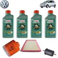 KIT TROCA DE ÓLEO VW CASTROL 5W40 MAGNATEC + FILTROS (FOX 1.0 8V)